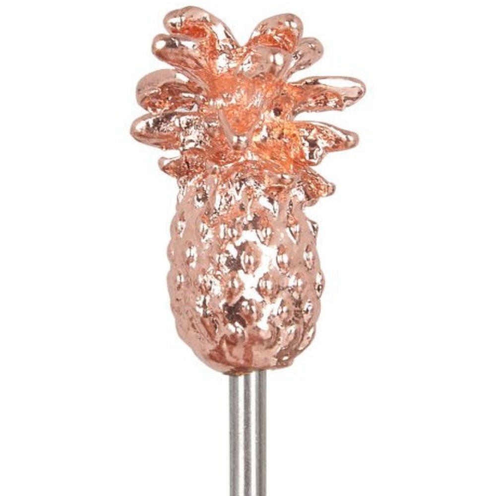 Copper Pineapple Garnish Picks - Pack of 4