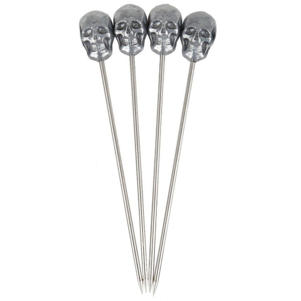 Skull Garnish Picks - Pack of 4