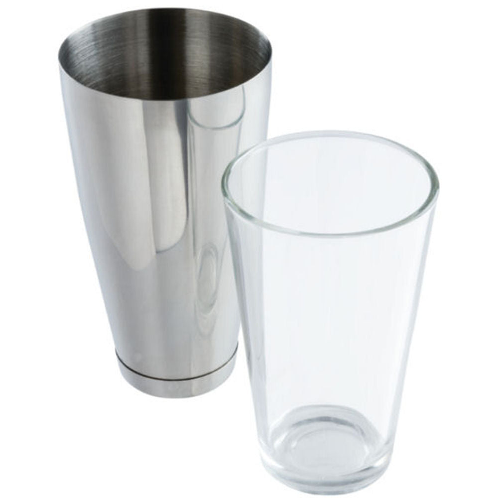 Boston Cocktail Shaker & Glass Set - Stainless Steel