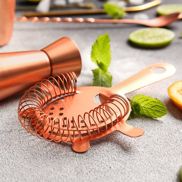 4 Prong Hawthorne Strainer - Copper Plated - BarBits.co.uk