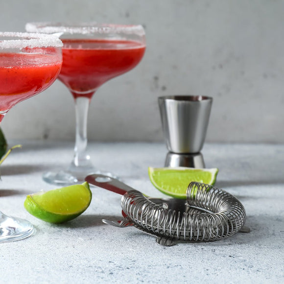 4 prong hawthorne strainer - stainless steel durable easy clean cocktail strainer - BarBits.co.uk