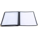 A5 Black American Style Menu Cover - 4 Page-1