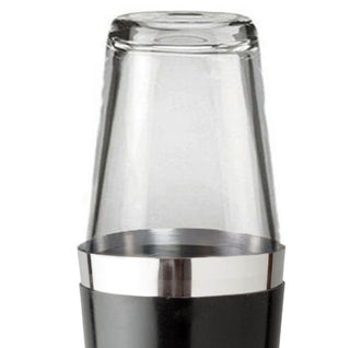Boston Cocktail Shaker With Glass - Black Vinyl
