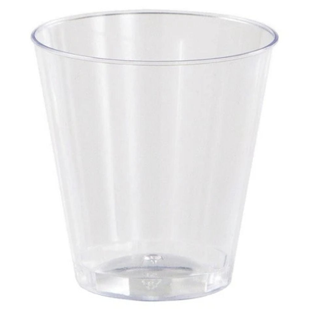 Clear Plastic Shot Glasses 1oz - Pack of 30