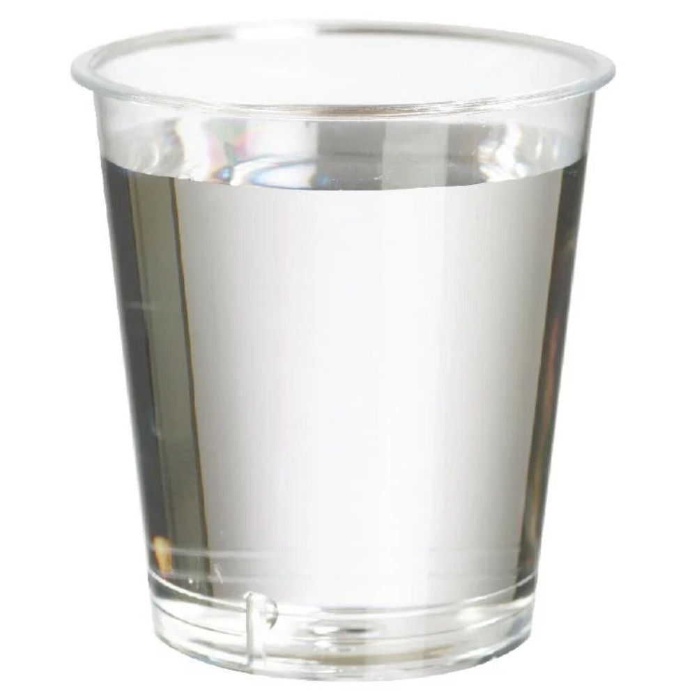 Clear Plastic Shot Glasses 1oz - Pack of 30