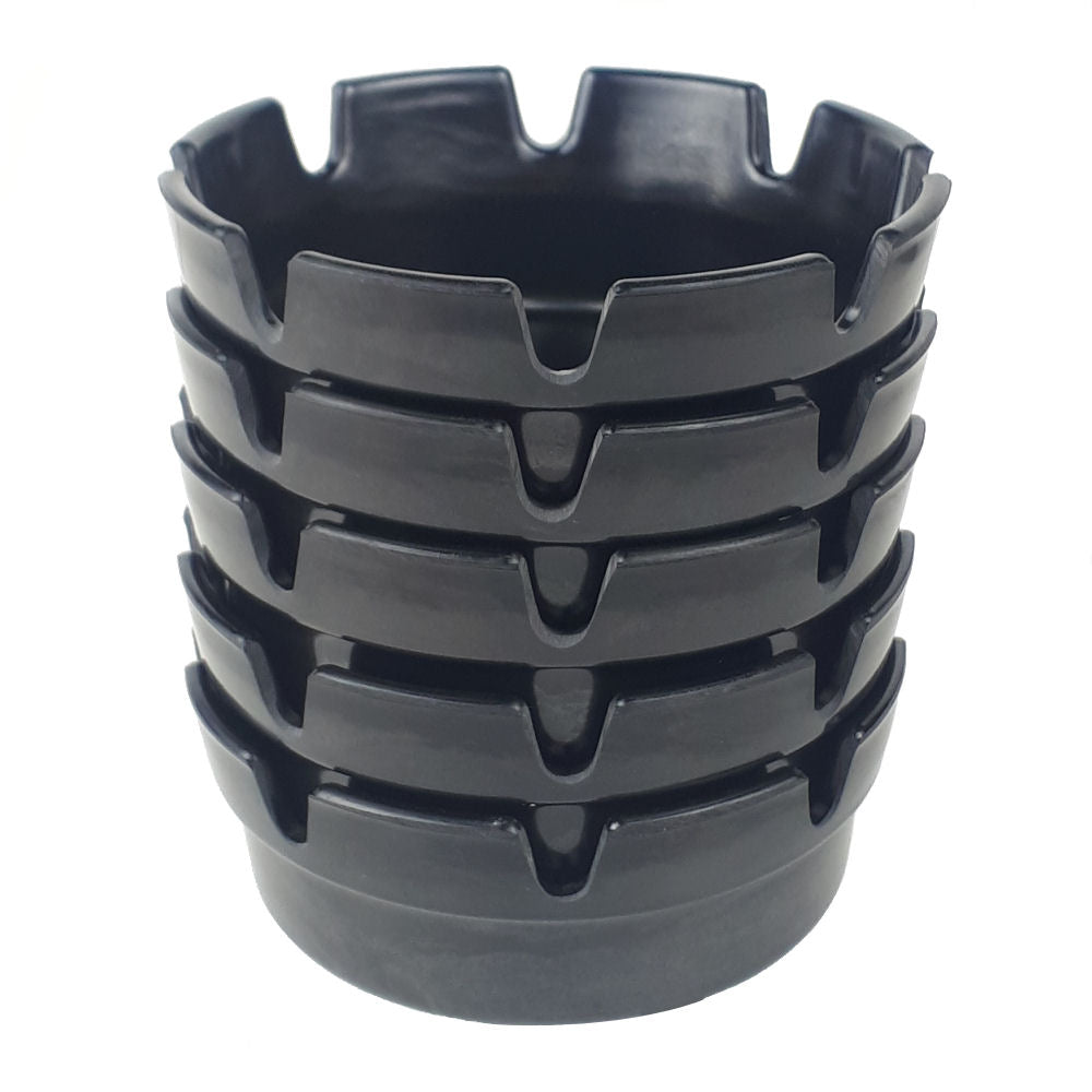 Black Melamine Ashtrays 4" - 0