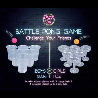 Battle Pong Game - 18 Piece Set