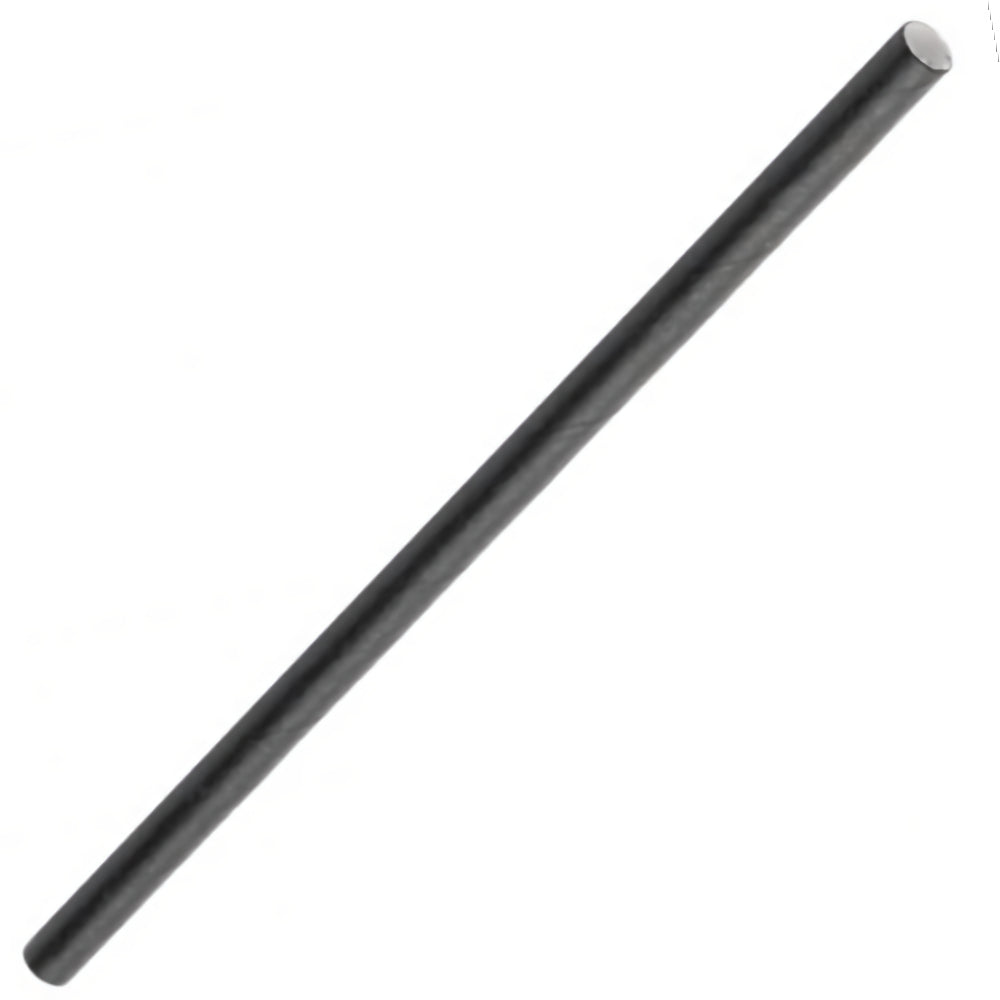 Black Cocktail Paper Straws 6" - Pack of 40