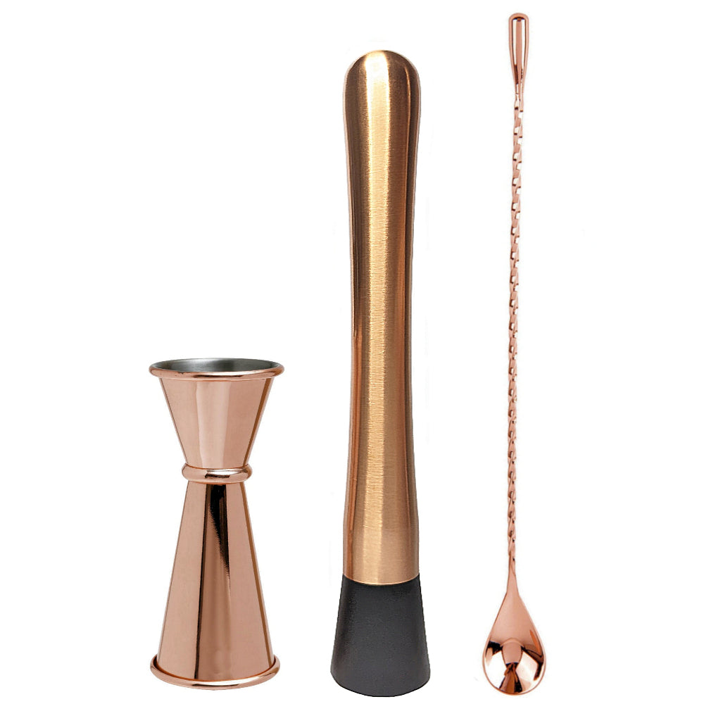 Copper Cocktail Accessory Set - 3 Piece - 0