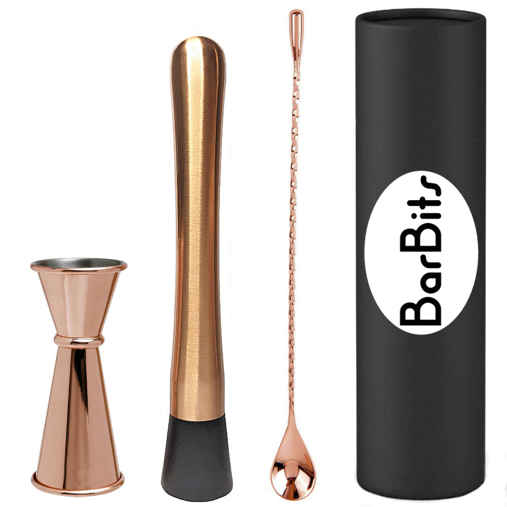 Copper Cocktail Accessory Set - 3 Piece