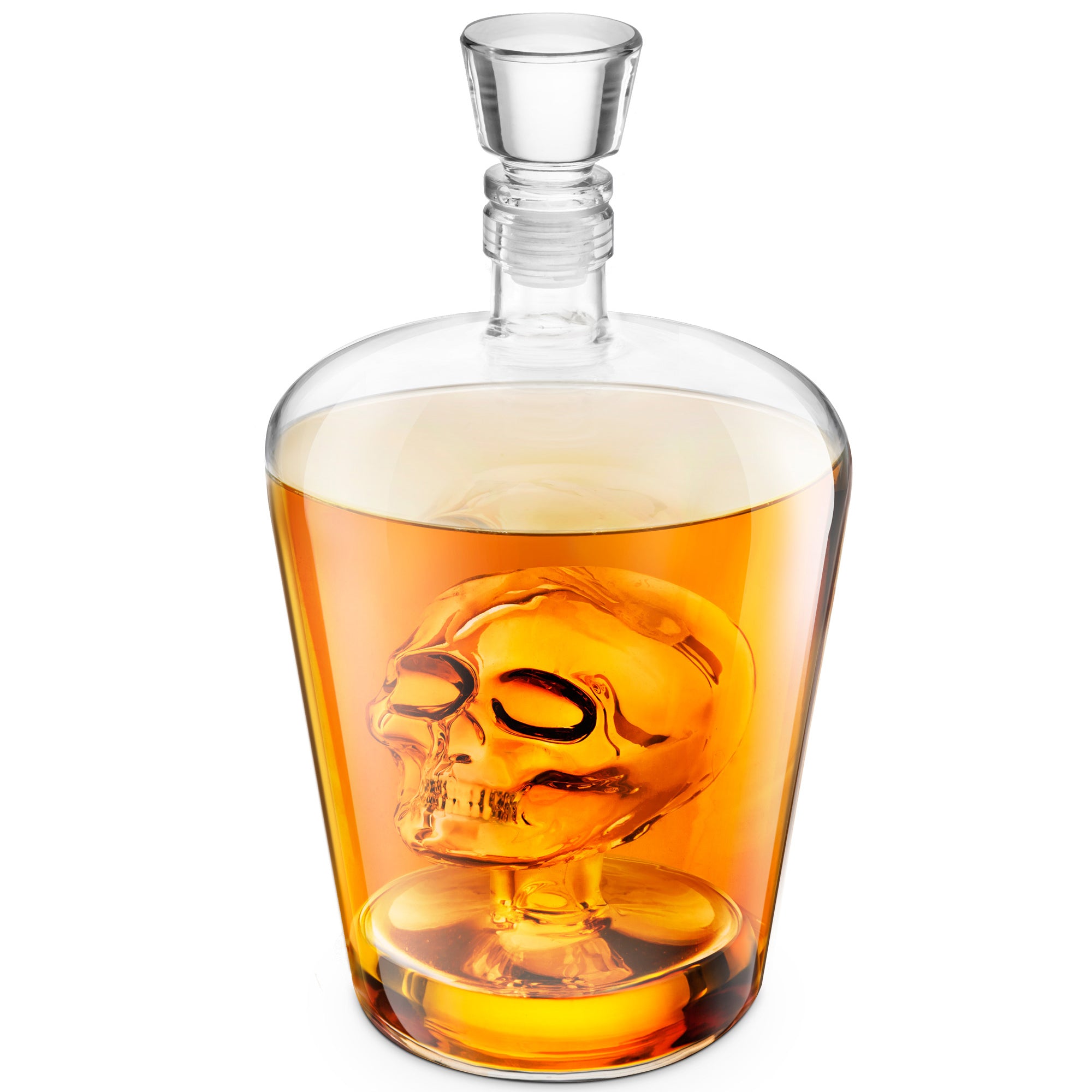 Final Touch Glass Skull Decanter