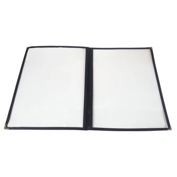 A5 Black American Style Menu Cover - 2 Page