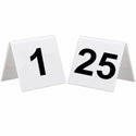 Plastic Table Numbers Signs 1 to 25