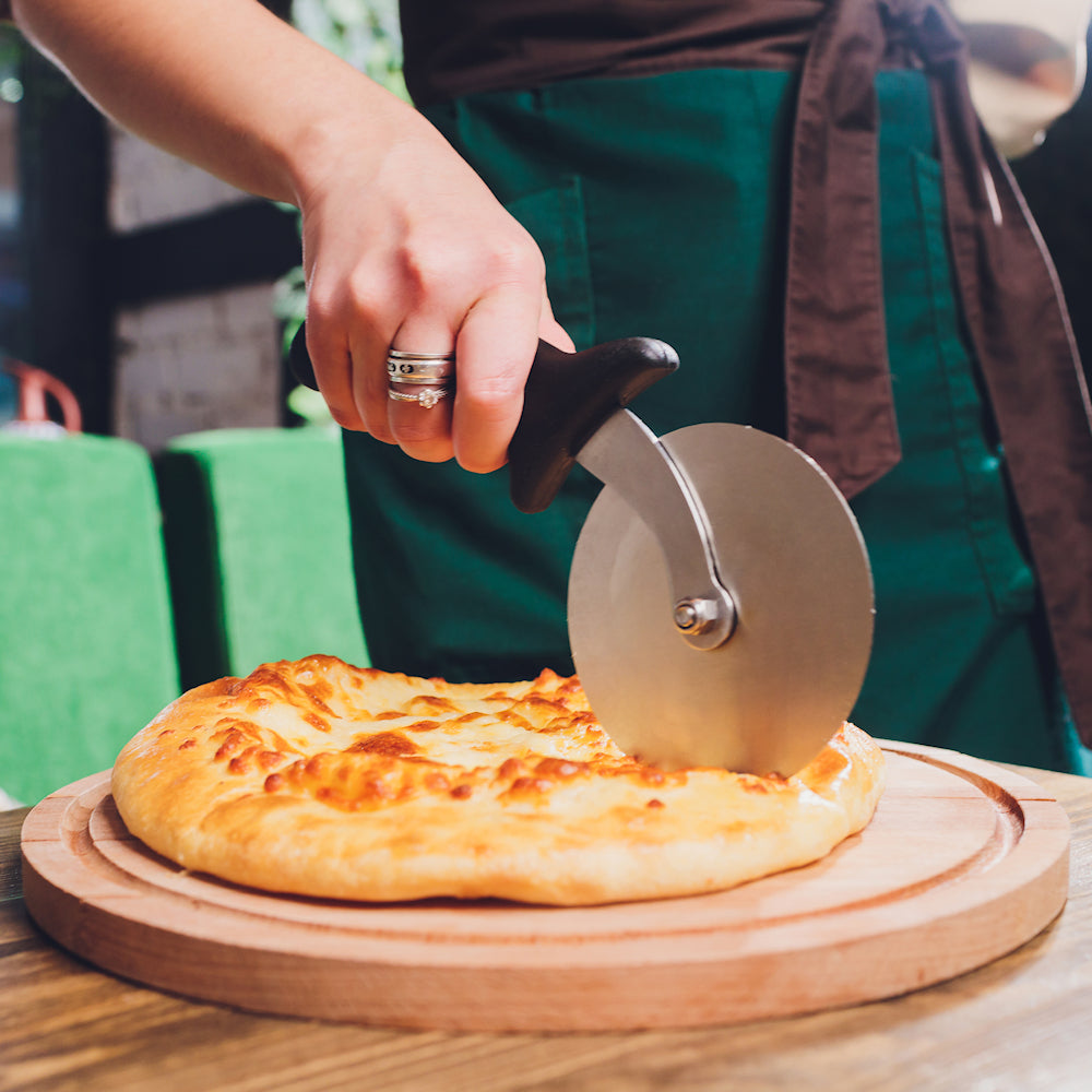 Pizza Cutter With Black Handle