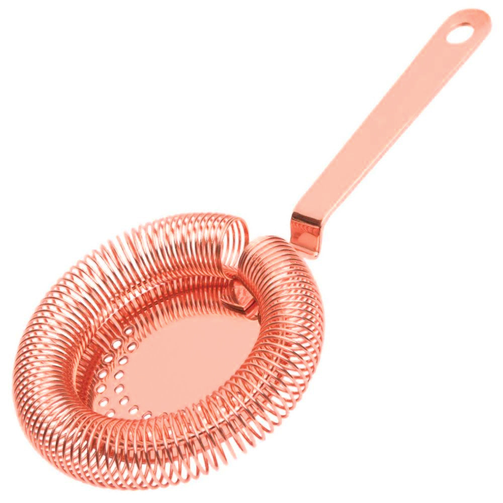 Round Hawthorne Strainer - Copper Plated