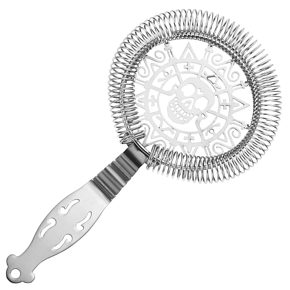 Skull Cocktail Strainer -  Stainless Steel