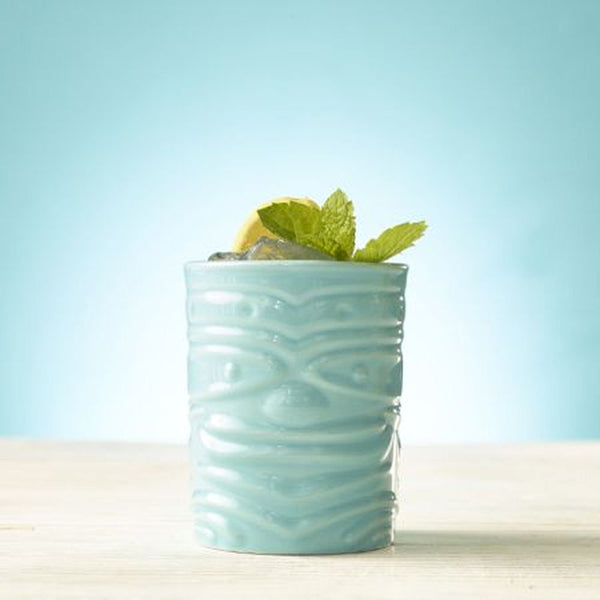 Blue Ceramic Cocktail Tiki Mug 12.75oz