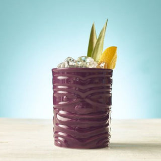 Purple Ceramic Cocktail Tiki Mug 12.75oz