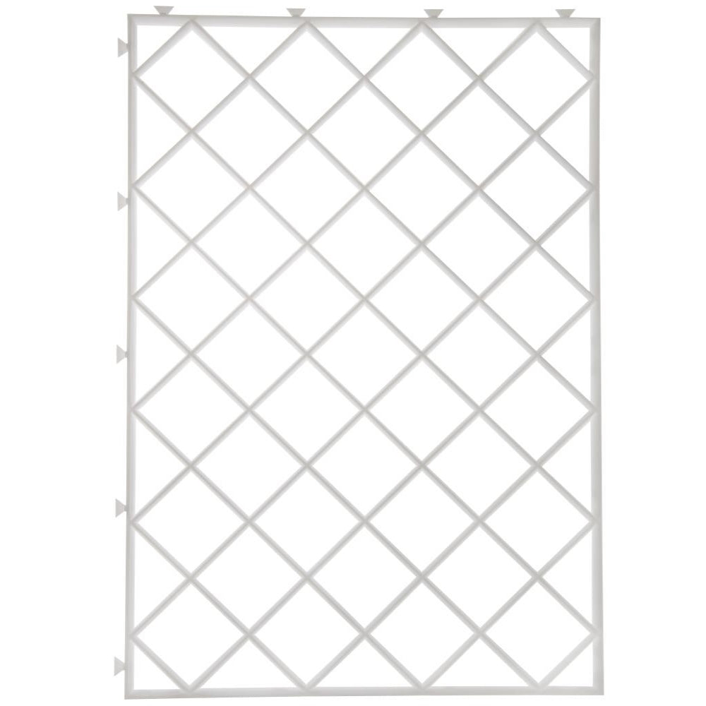 White Plastic Glass Mats - Pack of 10