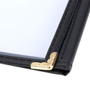 A4 Black American Style Menu Cover - Triple Fold - BarBits.co.uk