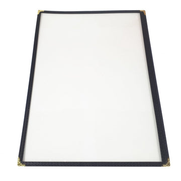 A5 Black American Style Menu Cover - 1 Page - BarBits.co.uk