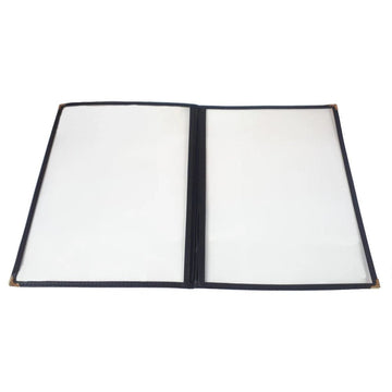 A5 Black American Style Menu Cover - 2 Page - BarBits.co.uk