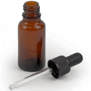Amber Glass Dropper Bottle 20ml - BarBits.co.uk