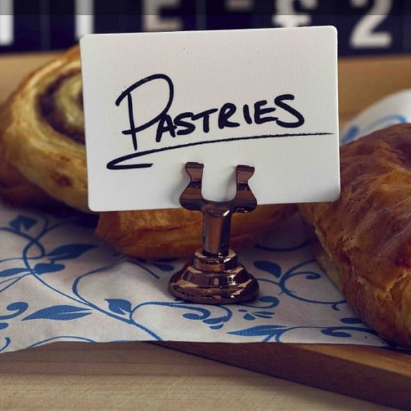 Antique Bronze Mini Table Sign - 38mm - BarBits.co.uk