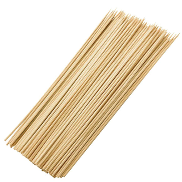 Bamboo Kebab Skewers 8" - Pack of 100 - BarBits.co.uk