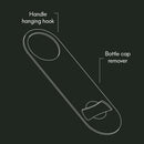 Heavy duty bar blade stainless steel bottle opener - BarBits.co.uk