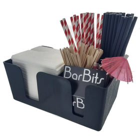 Black Plastic Bar Caddy - 0