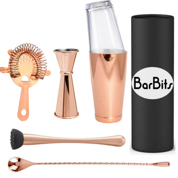 BarBits Copper Cocktail Gift Set - 6 Piece - BarBits.co.uk