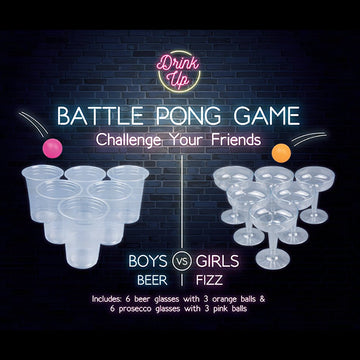 Battle Pong Game - 18 Piece Set - BarBits.co.uk