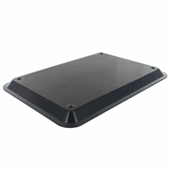 Black Plastic Tip Tray Plain - Pack of 12 - BarBits.co.uk