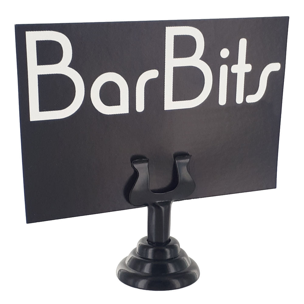 Black Mini Table Sign - 38mm