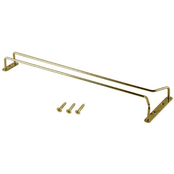 Brass Plated Glass Hanger - 16inch - BarBits.co.uk