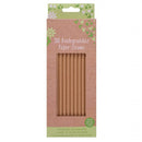 Brown Paper Straws 8" - Pack of 50 - BarBits.co.uk