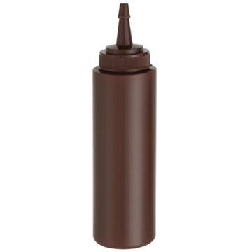 Brown Plastic Squeeze Bottle - 8oz - BarBits.co.uk