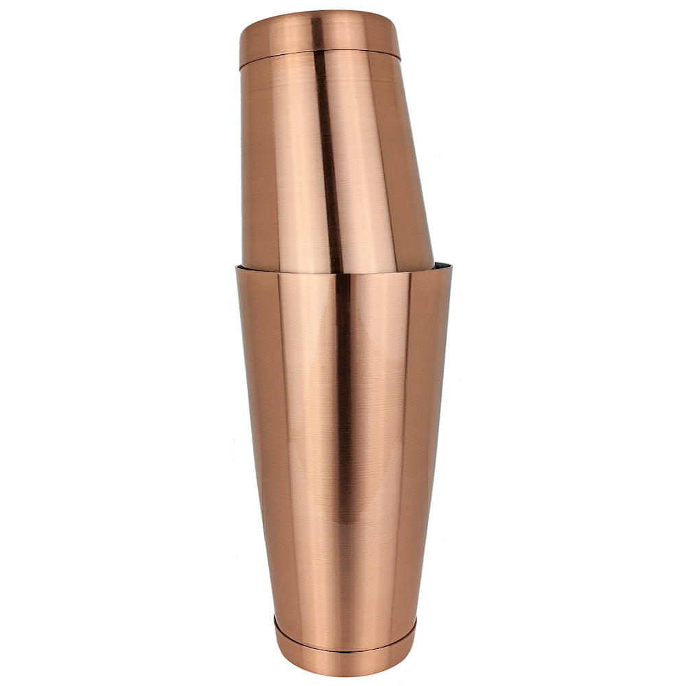 Boston Cocktail Shaker Set - Brushed Copper