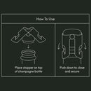 Champagne Stopper Stainless Steel - Pack of 12 - BarBits.co.uk