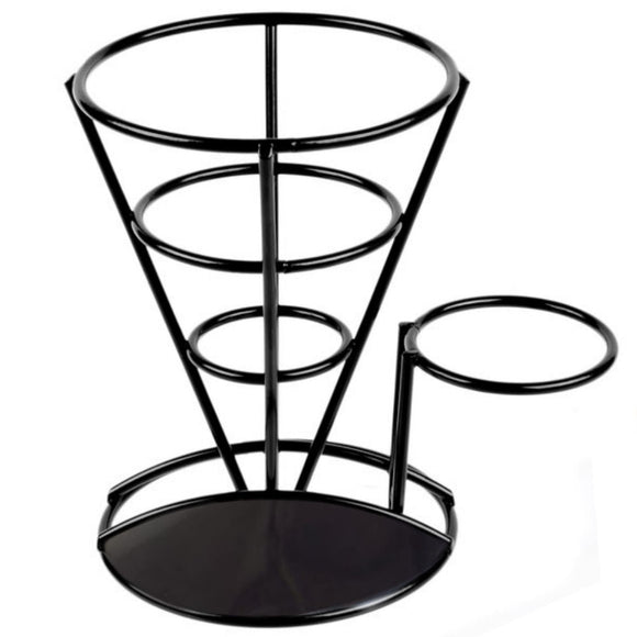 Chip Serving Cone & Ramekin Holder - BarBits.co.uk