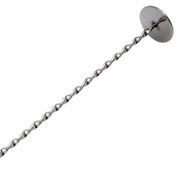 Classic Cocktail Spoon With Masher 27cm - Stainless Steel - BarBits.co.uk