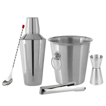 Cocktail Making Gift Set Stainless Steel - 5 Piece - BarBits.co.uk