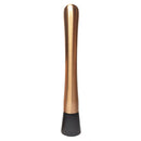 Cocktail muddler 20cm brushed copper tool with serrated base for muddling herbs fruits and ice in cocktails - BarBits.co.uk