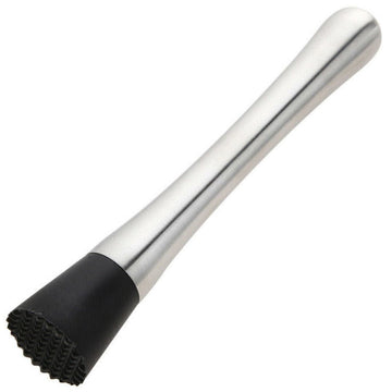 Cocktail Muddler 20.5cm - Brushed Stainless Steel - BarBits.co.uk