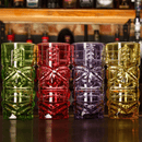 Coloured Tiki Hiball Glasses - Pack of 4 - BarBits.co.uk