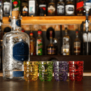 Coloured Tiki Shot Glasses - Set of 4 - BarBits.co.uk