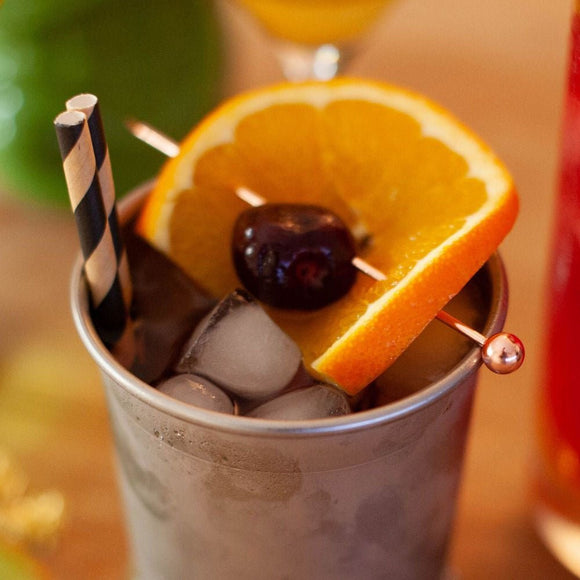 Copper Ball Garnish Picks - Pack of 10 - BarBits.co.uk