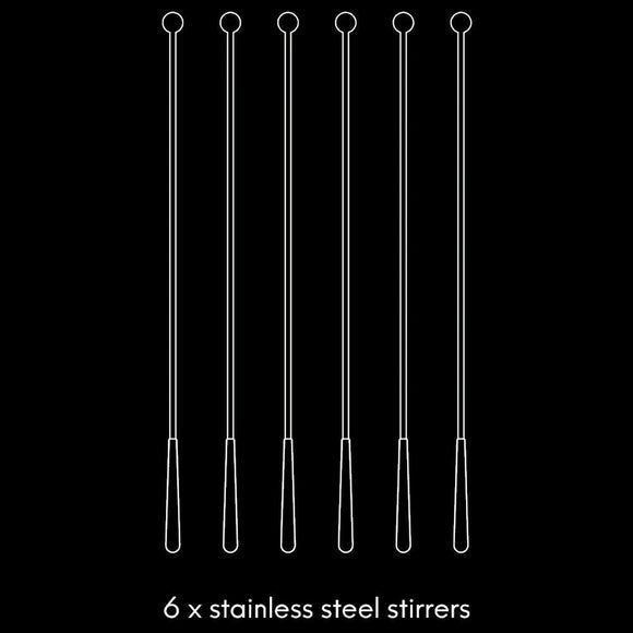Copper Cocktail Ball Stirrers - Pack of 10 - BarBits.co.uk