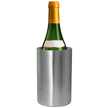 Double Walled Wine Bottle Cooler - Stainless Steel - BarBits.co.uk